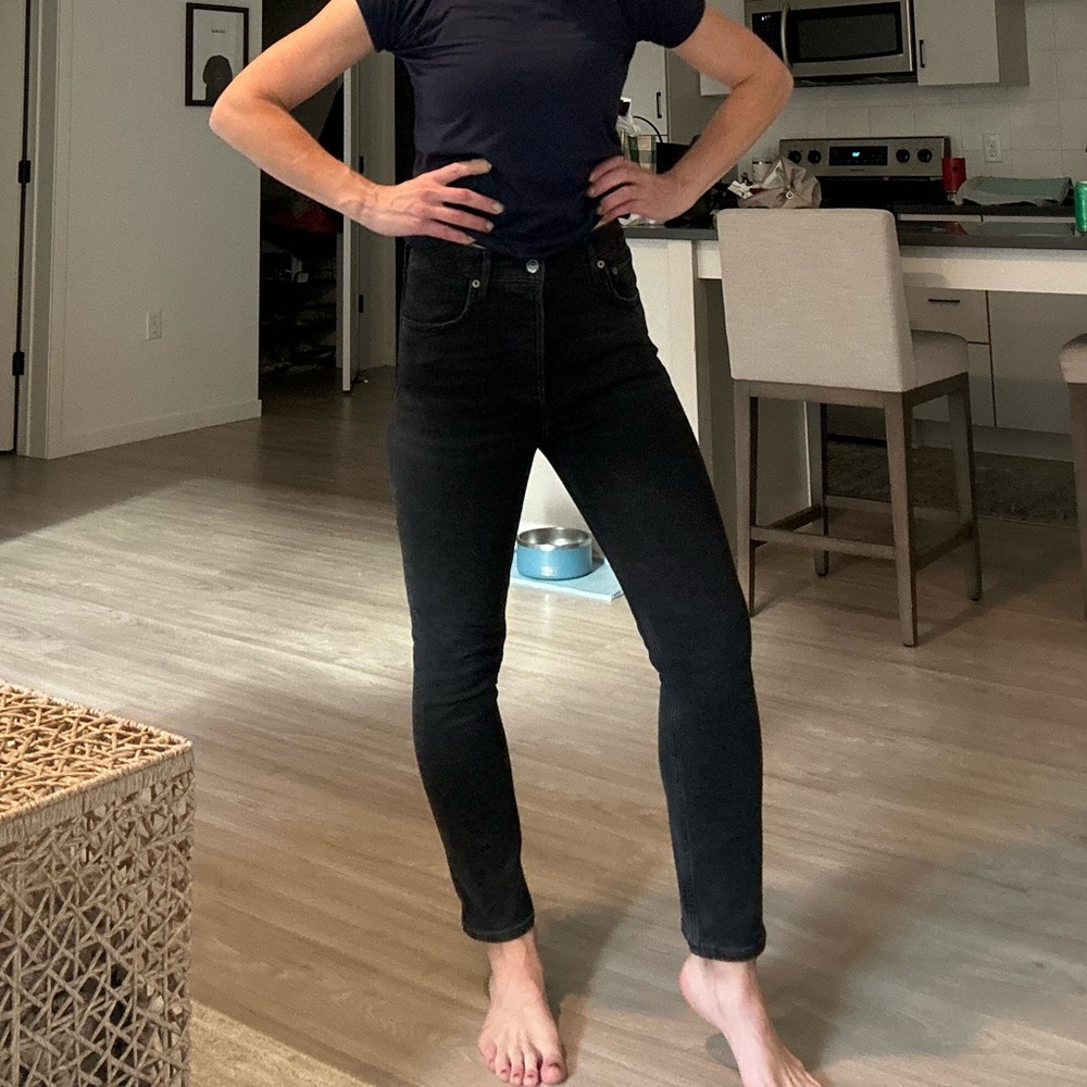 AGOLDE Riley Cropped Denim